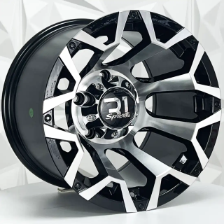 RIN 15X10 5-139.7 R1 SPORT 5302 BLACK MACHINE FACE ET-44 CB110