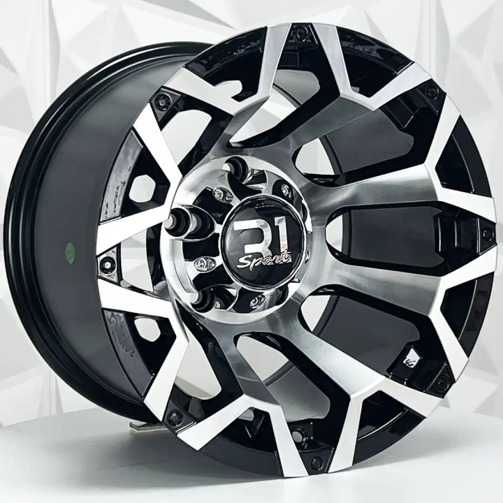RIN 15X10 5-139.7 R1 SPORT 5302 BLACK MACHINE FACE ET-44 CB110
